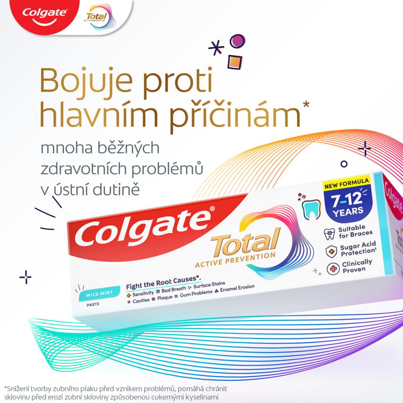 Colgate Total Junior toothpaste for kids 7–12 years