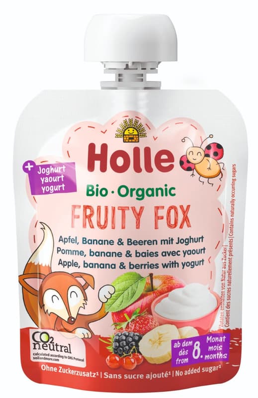 Holle BIO Kapsička ovoce s jogurtem Fruity Fox