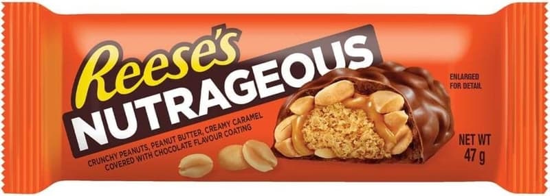 Reese's Tyčinka s arašídy, arašídovým máslem, karamelem s polevou
