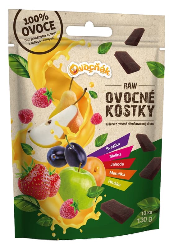 Ovocňák Raw ovocné kostky mix pěti chutí