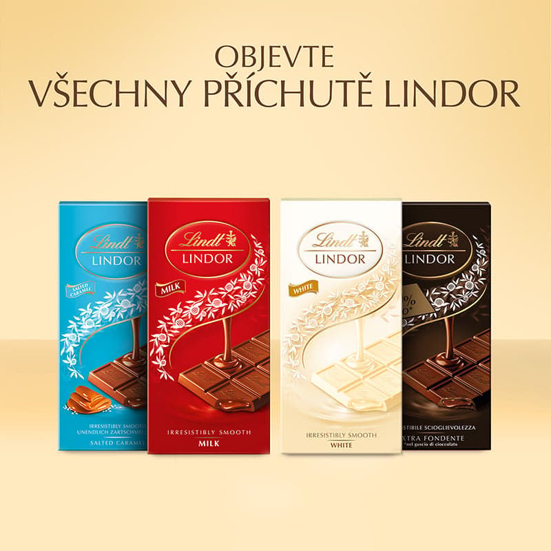 Lindt Chocolate LINDOR Tablet White