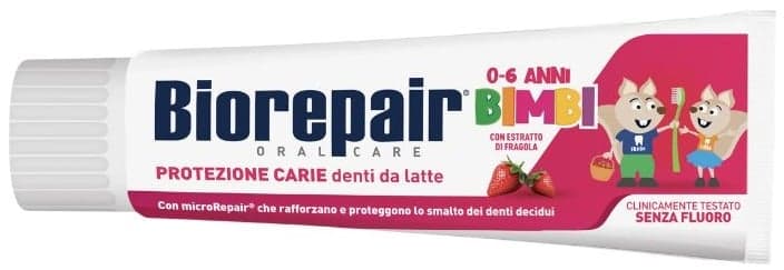 Biorepair Kids dětská zubní pasta jahoda 0–6 let