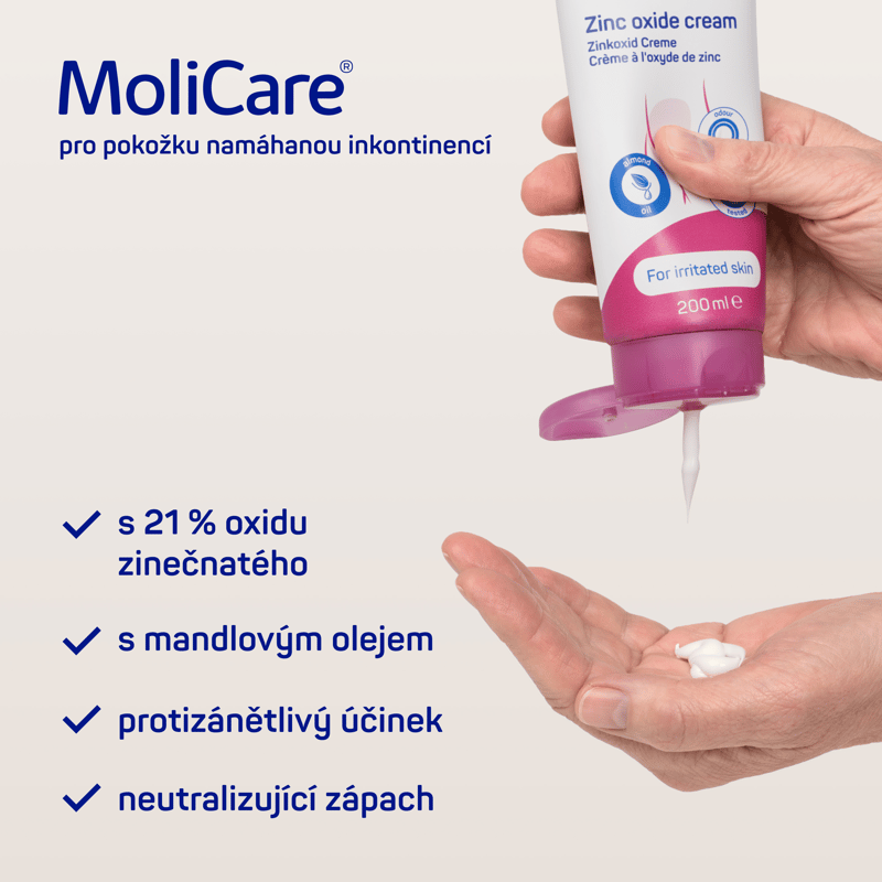 MoliCare Skin Ochr. krém se zinkem 200ml