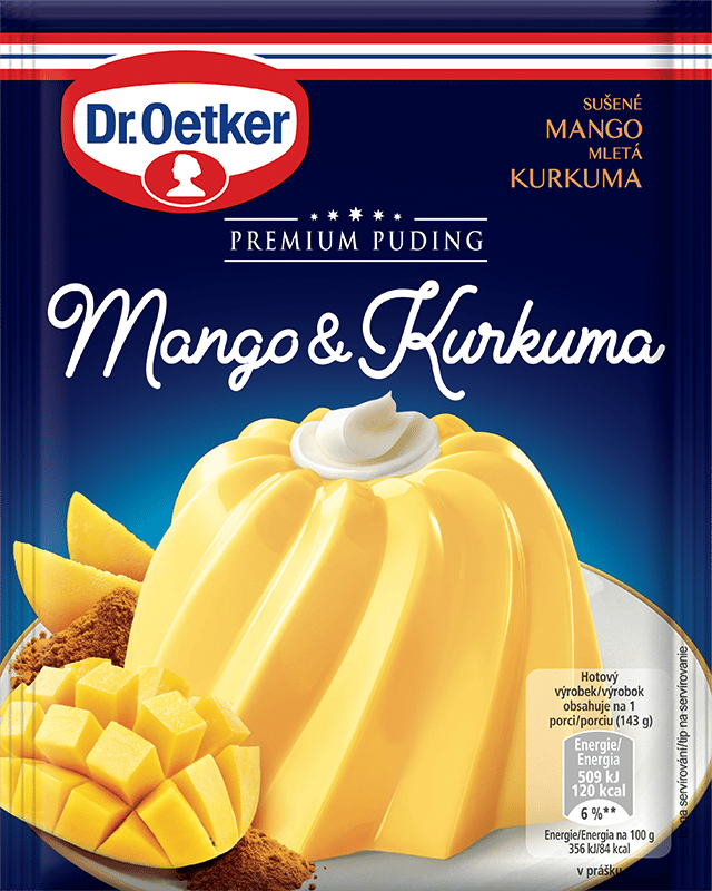 Dr.Oetker Premium puding Mango & kurkuma