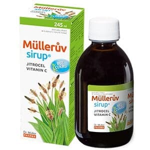 Müllerův sirup s jitrocelem bez cukru 245ml