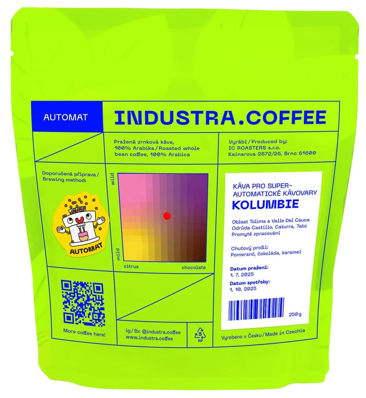 Industra.Coffee Automat espresso zrnková káva