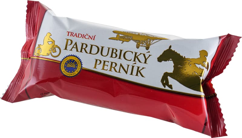 Classic Pardubice gingerbreadbar with plum fruit filling