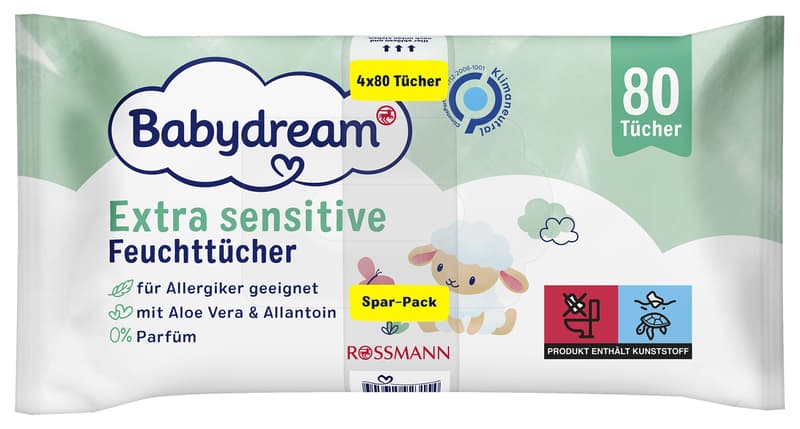 Babydream Wet wipes extra sensitive