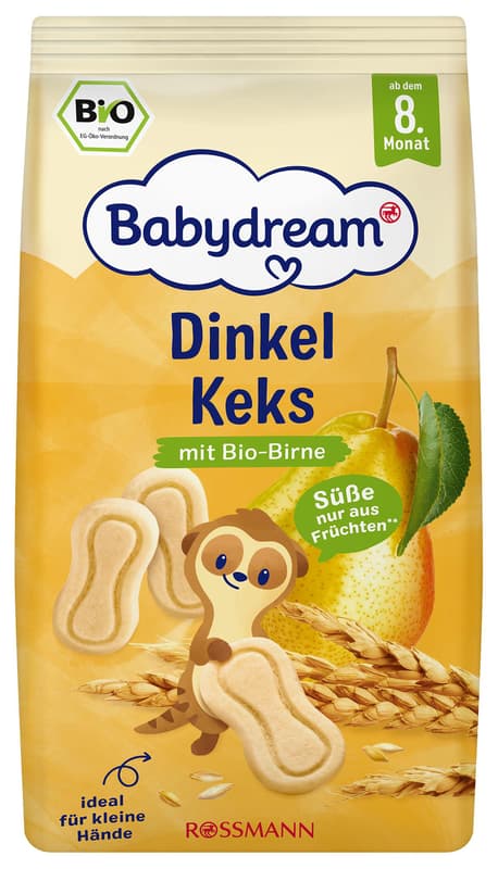 Babydream Špaldové sušenky s hruškou
