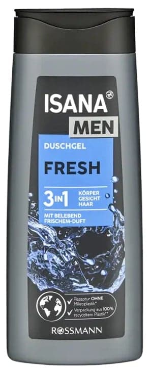 Isana Men Fresh shower gel 3 in 1