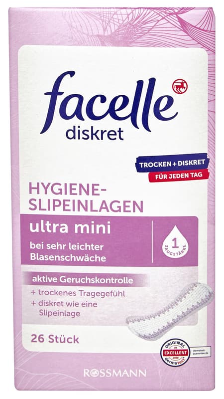 Facelle Ultra Mini discreet incontinence pads