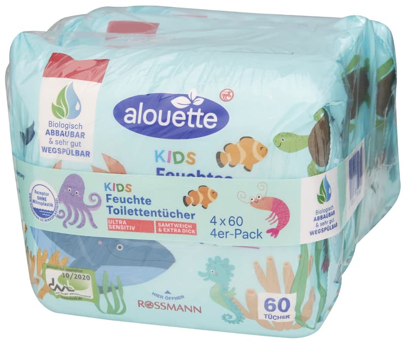 Alouette Vlhčený toaletní papír pro děti sensitiv