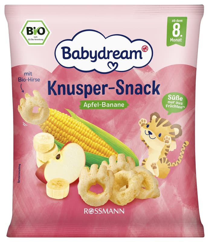 Babydream Crunchy apple-banana snack