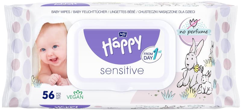Bella Baby Happy Sensitive čistící ubrousky