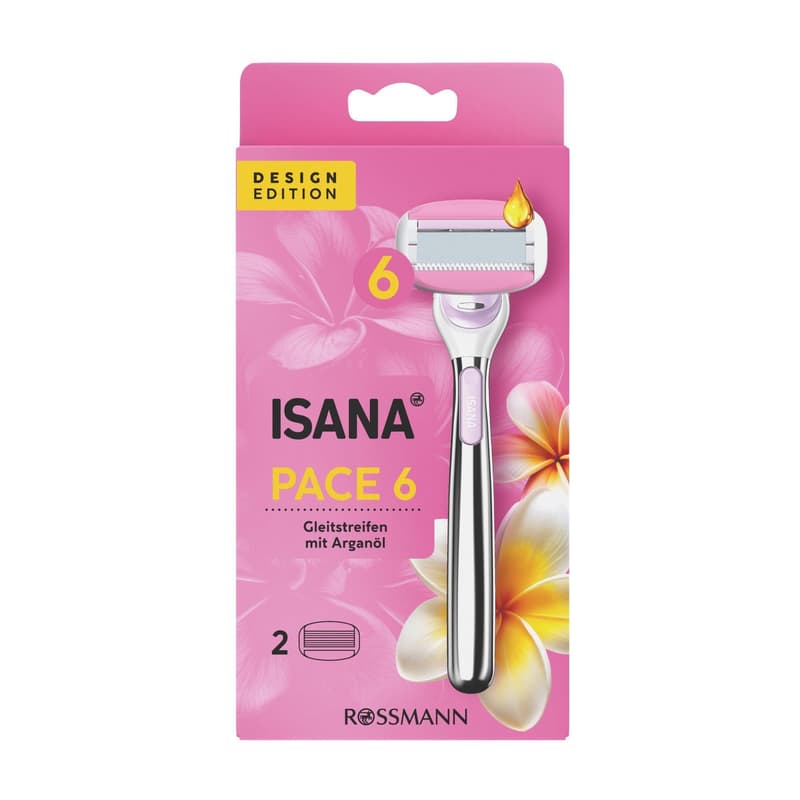 Isana Pace women's shaver with six blades