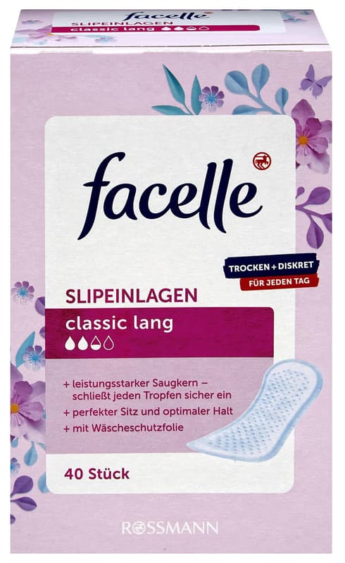 Facelle Classic Long panty liners