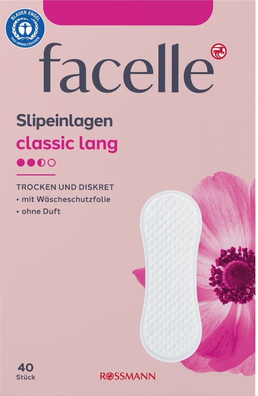 Facelle Classic Long panty liners