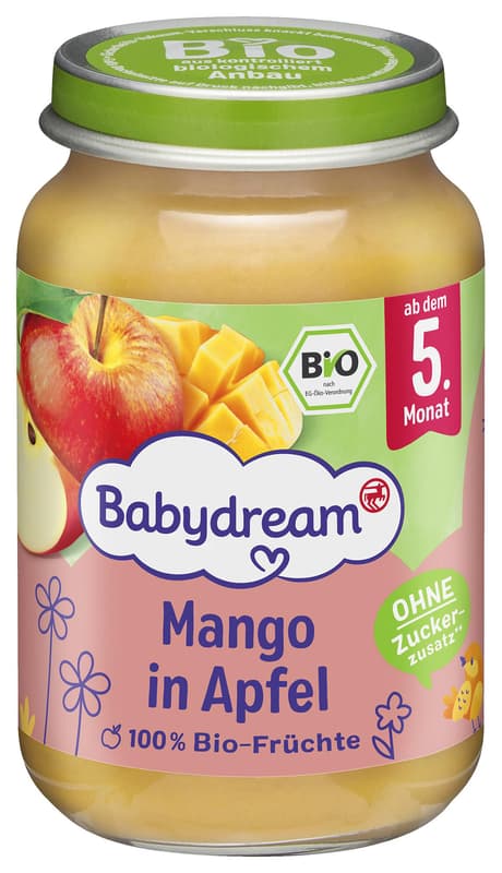 Babydream BIO Fruit puree apple with mango