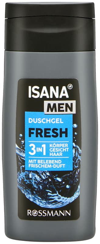 Isana Men shower gel Herbe Frische 3 in 1 mini