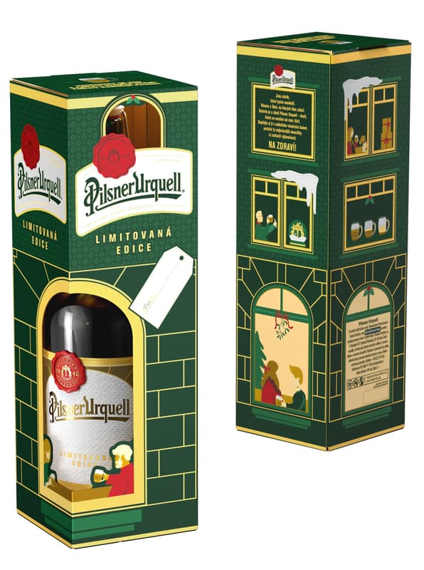 Pilsner Urquell Limitovaná vánoční láhev