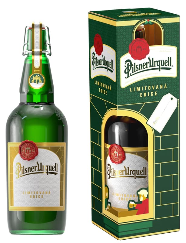 Pilsner Urquell Limitovaná vánoční láhev