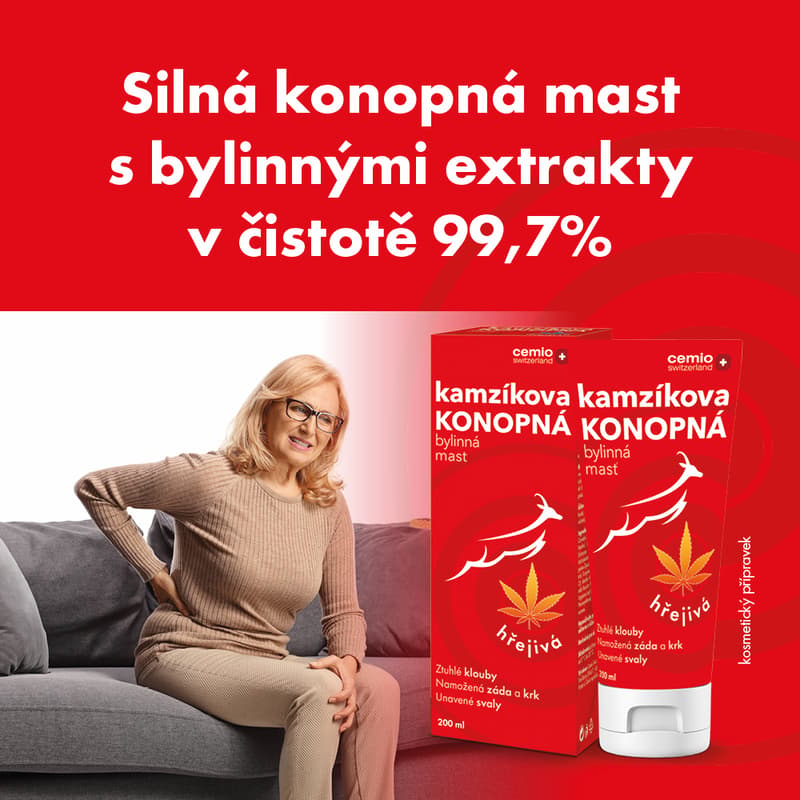 Cemio Kamzíkova konopná mast hřejivá 200ml