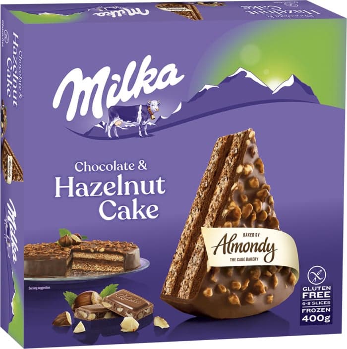 Milka Chocolate cake with hazelnuts