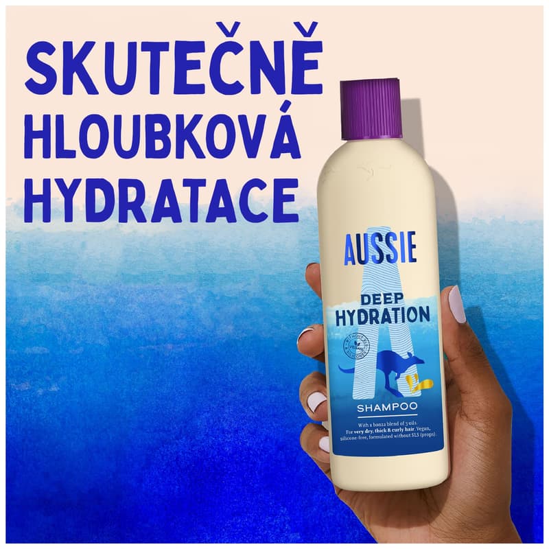 Aussie Deep Hydration Vegan Shampoo, 300ml
