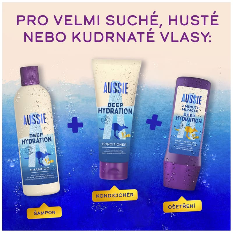 Aussie Deep Hydration Vegan Shampoo, 300ml