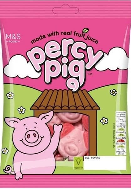 Marks & Spencer Žvýkací bonbóny Percy Pig s ovocnými šťávami
