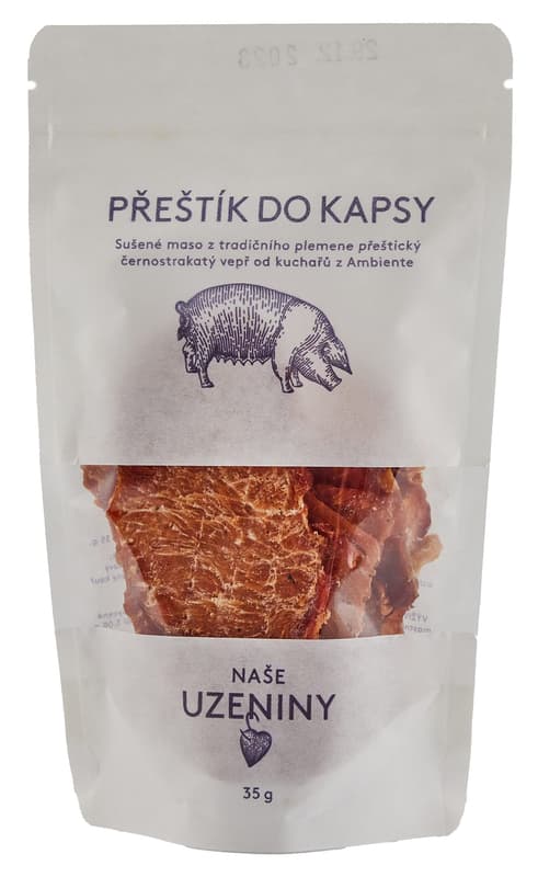 Naše uzeniny Pork jerky Přeštík