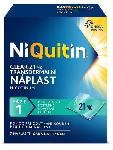 NIQUITIN CLEAR 21MG/24H Transdermální náplast 7
