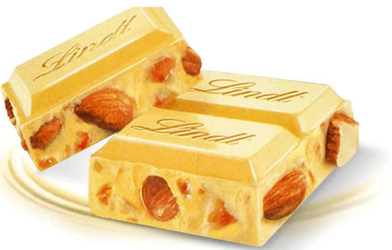 Lindt Chocolate Gold Tablet Swiss White with Almonds