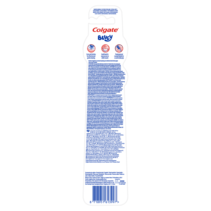 Colgate Kids Bluey dětský zubní kartáček 3–5 let