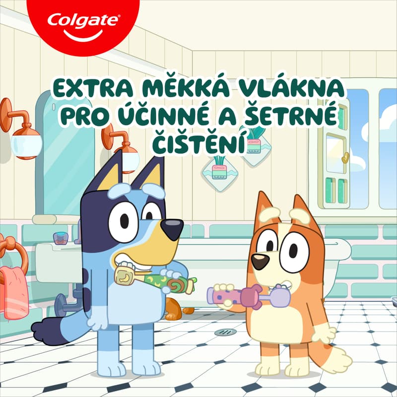 Colgate Kids Bluey dětský zubní kartáček 3–5 let