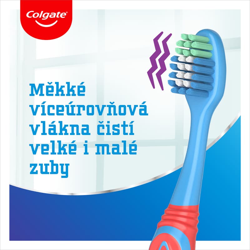 Colgate Big Kids Smiles dětský zubní kartáček pro děti 6–9 let