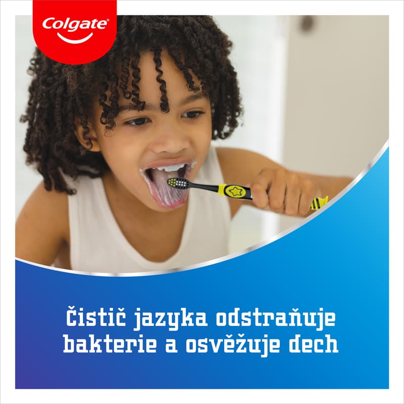 Colgate Big Kids Smiles dětský zubní kartáček pro děti 6–9 let