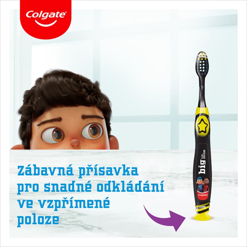 Colgate Big Kids Smiles dětský zubní kartáček pro děti 6–9 let
