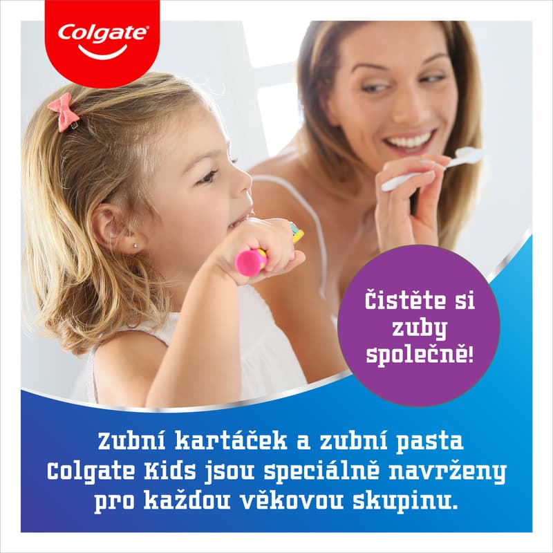 Colgate Big Kids Smiles dětský zubní kartáček pro děti 6–9 let