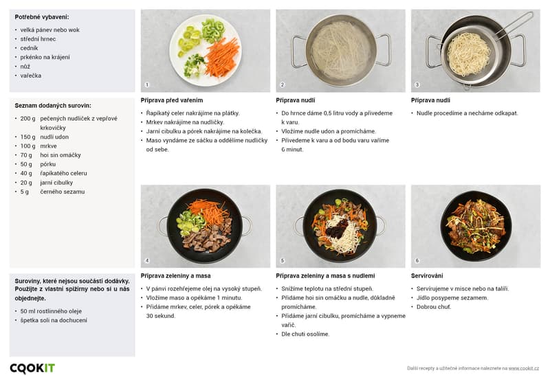 Cookit Udon hoi sin noodles with pork noodles