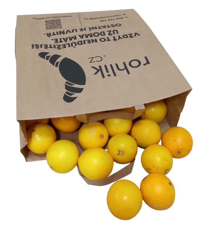 Oranges without chemical treatment for fresh, bag (approx. 3 kg)