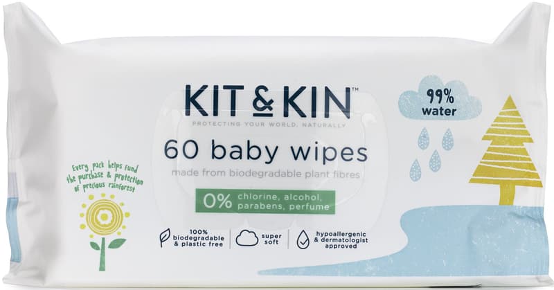 Kit & Kin baby wipes (60 pack) 