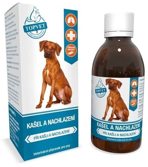 TOPVET Kašel a nachlazení vet.přípr.pro psy 200ml