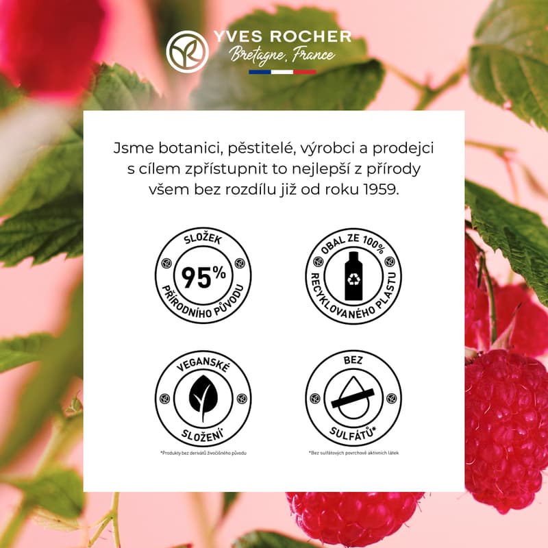 Yves Rocher Sprchový gel malina & máta