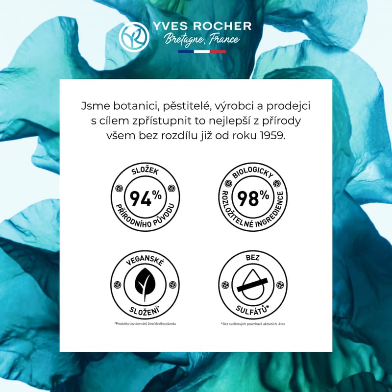 Yves Rocher Sprchový gel mořská řasa & motar přímořský