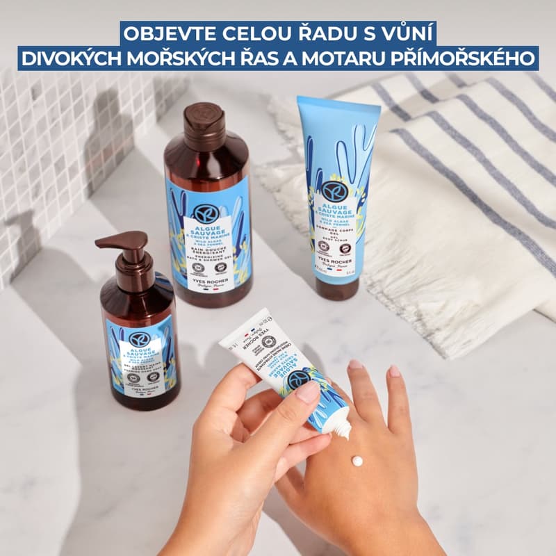 Yves Rocher Sprchový gel mořská řasa & motar přímořský