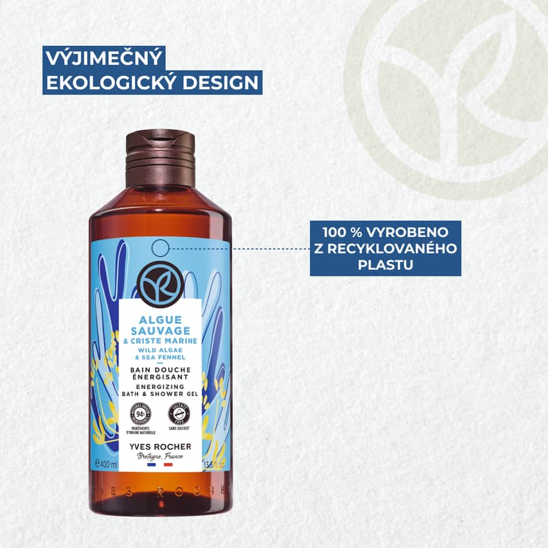 Yves Rocher Sprchový gel mořská řasa & motar přímořský
