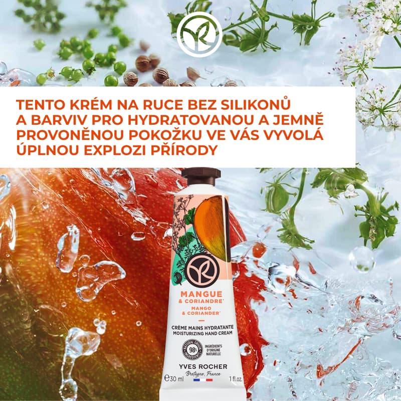 Yves Rocher Krém na ruce mango & koriandr