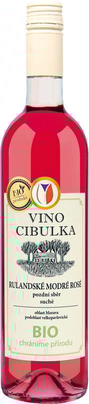 Vino Cibulka BIO Rulandské modré rosé 2022 pozdní sběr