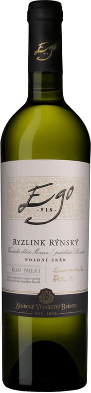Zámecké vinařství Bzenec EGO Ryzlink Rýnský 2024